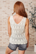 Load image into Gallery viewer, Adventure is Out There Open Knit Tank