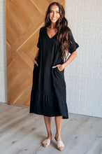 Load image into Gallery viewer, Always Learning Dolman Sleeve Dress in Black