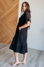 Load image into Gallery viewer, Always Learning Dolman Sleeve Dress in Black