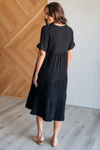 Load image into Gallery viewer, Always Learning Dolman Sleeve Dress in Black