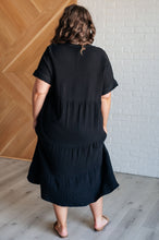 Load image into Gallery viewer, Always Learning Dolman Sleeve Dress in Black