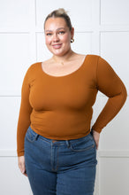 Load image into Gallery viewer, Bring in the Basics Seamless Reversible V-Neck Caramel