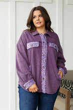 Load image into Gallery viewer, Chaos of Sequins Shacket in Purple