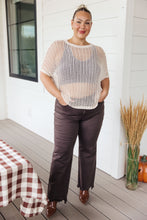 Load image into Gallery viewer, Coastal Dreams Fishnet Top in Cream