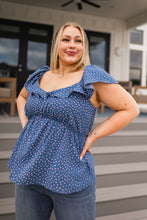 Load image into Gallery viewer, Connect the Dots Peplum Blouse