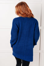 Load image into Gallery viewer, Everything Layer Waffle Knit Open Front Cardigan in Light Navy