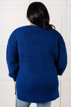 Load image into Gallery viewer, Everything Layer Waffle Knit Open Front Cardigan in Light Navy