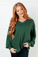 Load image into Gallery viewer, Good Things Are Coming V-Neck Top in Green