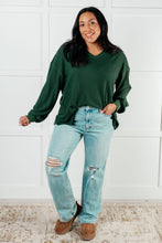 Load image into Gallery viewer, Good Things Are Coming V-Neck Top in Green