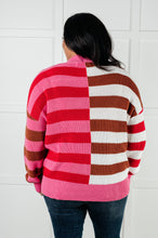 Load image into Gallery viewer, In Your Lane Color Blocked Stripe Sweater