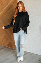 Load image into Gallery viewer, It&#39;s The Little Things Relaxed Scuba Pullover in Black