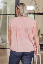 Load image into Gallery viewer, Pleat Detail Button Up Blouse in Pink