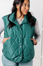 Load image into Gallery viewer, Layering Queen Quilted Puffer Vest in Hunter Green