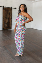 Load image into Gallery viewer, Life of the Party Floral Jumpsuit in Green