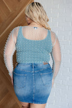 Load image into Gallery viewer, Pearl Diver Layering Top in Light Cyan