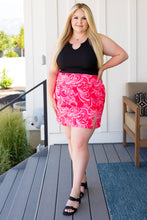 Load image into Gallery viewer, Pink, Paisley, and Perfect Mini Skirt