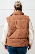 Load image into Gallery viewer, Set Me Up Corduroy Puffer Vest