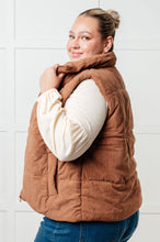 Load image into Gallery viewer, Set Me Up Corduroy Puffer Vest