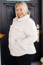 Load image into Gallery viewer, Shrouded in Sherpa Coat in White