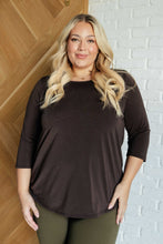 Load image into Gallery viewer, Signature Classic Round Neck Top in Chocolate