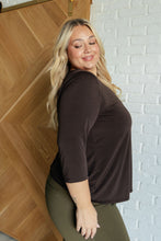 Load image into Gallery viewer, Signature Classic Round Neck Top in Chocolate