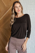 Load image into Gallery viewer, Signature Classic Round Neck Top in Chocolate