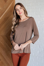 Load image into Gallery viewer, Signature Classic Round Neck Top in Mocha