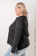 Load image into Gallery viewer, Simply Basic Ribbed Hacci Sweater in Black