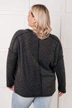 Load image into Gallery viewer, Simply Basic Ribbed Hacci Sweater in Black