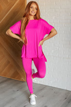 Load image into Gallery viewer, Soft Serve Brushed Microfiber Set in Neon Hot Pink