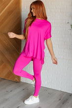 Load image into Gallery viewer, Soft Serve Brushed Microfiber Set in Neon Hot Pink