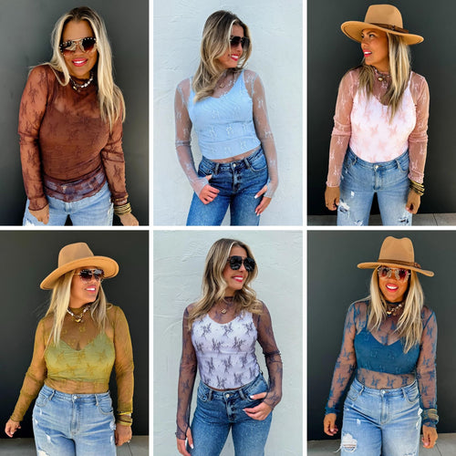 PREORDER: Roxy Lace Top in Six Colors