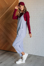 Load image into Gallery viewer, Totally Me Spaghetti Strap Jumpsuit in Heather Grey