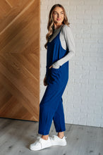 Load image into Gallery viewer, Totally Me Spaghetti Strap Jumpsuit in Light Navy