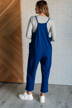 Load image into Gallery viewer, Totally Me Spaghetti Strap Jumpsuit in Light Navy