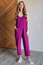 Load image into Gallery viewer, Totally Me Spaghetti Strap Jumpsuit in Light Plum