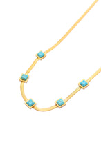 Load image into Gallery viewer, Turquoise Squares Necklace