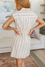 Load image into Gallery viewer, Twisted and Tailored Striped Dress