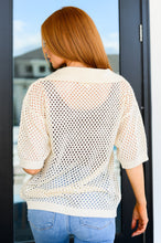 Load image into Gallery viewer, Under The Boardwalk Fishnet Collared Top