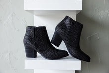 Load image into Gallery viewer, Shine Star Rhinestone Bootie in Black