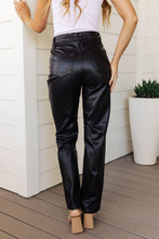 Load image into Gallery viewer, Tanya Control Top Faux Leather Pants in Black