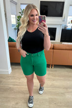 Load image into Gallery viewer, Jenna High Rise Control Top Cuffed Shorts in Green